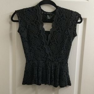 Forever 21 lace peplum top